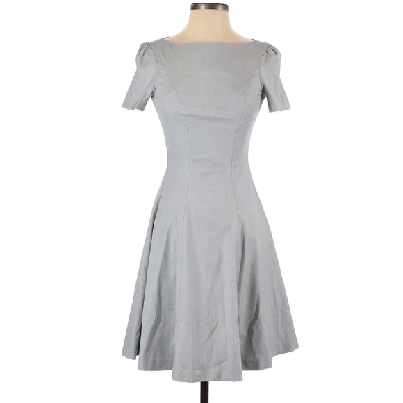 knee length dresses for ladies Backless A-Line Floral Summer Dress – FancyVestido